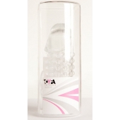 Гелевая прозрачная насадка с 2 отростками - 13 см. - Toyfa Basic - в Обнинске купить с доставкой