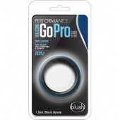 Черно-синее эрекционное кольцо Silicone Go Pro Cock Ring - Blush Novelties - в Обнинске купить с доставкой