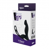 Черный вибромассажер простаты P-PLEASER W ERECTION ENHANCE - Dream Toys - в Обнинске купить с доставкой