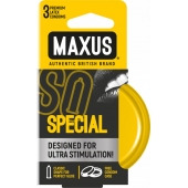 Презервативы с точками и рёбрами в железном кейсе MAXUS Special - 3 шт. - Maxus - купить с доставкой в Обнинске