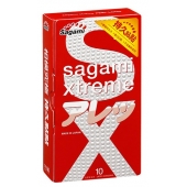 Утолщенные презервативы Sagami Xtreme Feel Long с точками - 10 шт. - Sagami - купить с доставкой в Обнинске
