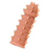 Телесная реалистичная насадка KOKOS Extreme Sleeve 04 с дополнительной стимуляцией - 12,7 см. - KOKOS - в Обнинске купить с доставкой