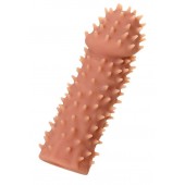 Телесная реалистичная насадка KOKOS Extreme Sleeve 07 с дополнительной стимуляцией - 12,7 см. - KOKOS - в Обнинске купить с доставкой