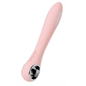 Розовый силиконовый вибратор с электростимуляцией GALVANI VIBE - 21 см. - ToyFa - купить с доставкой в Обнинске