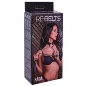 Черный поводок и чокер с кольцом Rada - Rebelts - купить с доставкой в Обнинске