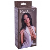 Коричневый поводок и чокер с кольцом Sofi - Rebelts - купить с доставкой в Обнинске