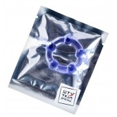 Фиолетовое эрекционное кольцо на пенис с бусинами - Штучки-дрючки - в Обнинске купить с доставкой