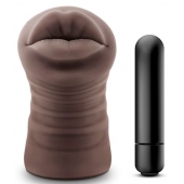 Коричневый мастурбатор-ротик Renee - Blush Novelties - в Обнинске купить с доставкой