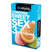 Презервативы для орального секса DOMINO Sweet Sex с ароматом мороженого - 3 шт. - Domino - купить с доставкой в Обнинске