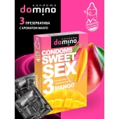 Презервативы для орального секса DOMINO Sweet Sex с ароматом манго - 3 шт. - Domino - купить с доставкой в Обнинске