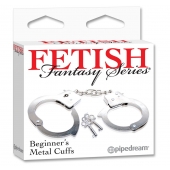 Металлические наручники Beginner s Metal Cuffs - Pipedream - купить с доставкой в Обнинске