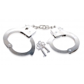 Металлические наручники Beginner s Metal Cuffs - Pipedream - купить с доставкой в Обнинске