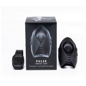 Темно-серый инновационный мужской осциллятор PULSE SOLO LUX с пультом ДУ - Hot Octopuss - в Обнинске купить с доставкой