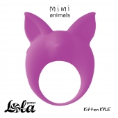 Фиолетовое эрекционное кольцо Kitten Kyle - Lola Games - в Обнинске купить с доставкой