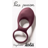 Бордовое эрекционное виброкольцо Daydream - Lola Games - в Обнинске купить с доставкой
