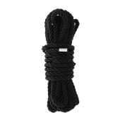 Черная веревка для шибари DELUXE BONDAGE ROPE - 5 м. - Dream Toys - купить с доставкой в Обнинске