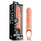 Телесный реалистичный фаллоудлинитель 9 Inch Silicone Cock Sheath Penis Extender - 22,86 см. - Blush Novelties - в Обнинске купить с доставкой