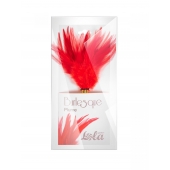 Красный перьевой тиклер Plume - 23 см. - Lola Lingerie - купить с доставкой в Обнинске
