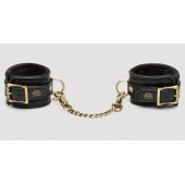Черные наручники Bound to You Faux Leather Wrist Cuffs - Fifty Shades of Grey - купить с доставкой в Обнинске