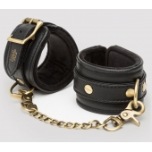 Черные наручники Bound to You Faux Leather Wrist Cuffs - Fifty Shades of Grey - купить с доставкой в Обнинске