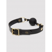 Черный кляп-шар Bound to You Faux Leather Ball Gag - Fifty Shades of Grey - купить с доставкой в Обнинске
