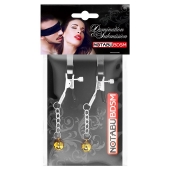 Оригинальные зажимы на соски с желтыми шариками - Notabu - купить с доставкой в Обнинске