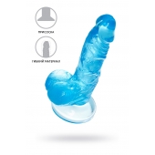 Голубой реалистичный фаллоимитатор Indy - 15,8 см. - A-toys купить с доставкой в интернет-магазине Orgasmix в Обнинске Голубой реалистичный фаллоимитатор Indy - 15,8 см. - A-toys