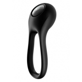 Черное эрекционное виброкольцо Majestic Duo - Satisfyer - в Обнинске купить с доставкой