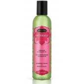 Массажное масло Naturals Strawberry Dreams с ароматом клубники - 236 мл. - Kama Sutra - купить с доставкой в Обнинске