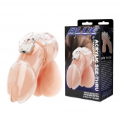 Прозрачная клетка целомудрия Acrylic See-thru Chastity Cage - BlueLine - купить с доставкой в Обнинске