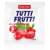Гель-смазка Tutti-frutti со вкусом барбариса - 4 гр. - Биоритм - купить с доставкой в Обнинске