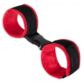 Красно-черные велюровые оковы Anonymo - ToyFa - купить с доставкой в Обнинске