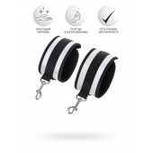 Серебристо-черные наручники Anonymo - ToyFa - купить с доставкой в Обнинске