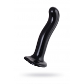 Черный стимулятор для пар P G-Spot Dildo Size L - 19 см. - Strap-on-me - в Обнинске купить с доставкой