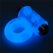 Голубое, светящееся в темноте эрекционное виброкольцо Lumino Play Vibrating Penis Ring - Lovetoy - в Обнинске купить с доставкой