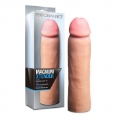 Телесная фаллическая насадка на пенис Magnum Xtender - 23 см. - Blush Novelties - в Обнинске купить с доставкой
