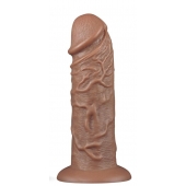 Коричневый фаллоимитатор Cubby dildo - 26,6 см. - Lovetoy в Обнинске Коричневый фаллоимитатор Cubby dildo - 26,6 см. - Lovetoy