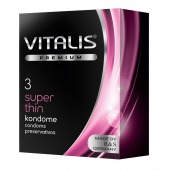 Ультратонкие презервативы VITALIS PREMIUM super thin - 3 шт. - Vitalis - купить с доставкой в Обнинске