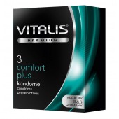 Контурные презервативы VITALIS PREMIUM comfort plus - 3 шт. - Vitalis - купить с доставкой в Обнинске