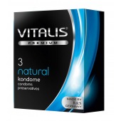 Классические презервативы VITALIS PREMIUM natural - 3 шт. - Vitalis - купить с доставкой в Обнинске