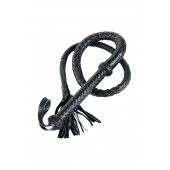 Длинный кожаный кнут с хлопушками на конце - ToyFa - купить с доставкой в Обнинске