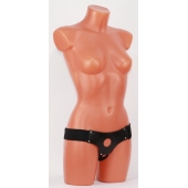 Универсальные черные трусики для страпона - БДСМ Арсенал - купить с доставкой в Обнинске