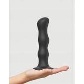 Черная насадка Strap-On-Me Dildo Geisha Balls size XL - Strap-on-me - купить с доставкой в Обнинске