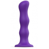 Фиолетовая насадка Strap-On-Me Dildo Geisha Balls size XL - Strap-on-me - купить с доставкой в Обнинске