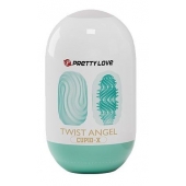 Бирюзовый мастурбатор-яйцо Twist Angel - Baile - в Обнинске купить с доставкой