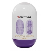 Сиреневый мастурбатор-яйцо Smooth Stripes - Baile - в Обнинске купить с доставкой
