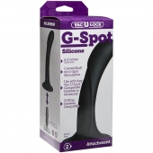 Черная изогнутая насадка Vac-U-Lock G-Spot - 16,5 см. - Doc Johnson - купить с доставкой в Обнинске