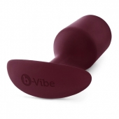 Бордовая пробка для ношения B-vibe Snug Plug 5 - 14 см. - b-Vibe