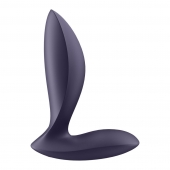 Фиолетовый анальный вибростимулятор Power Plug - Satisfyer - в Обнинске купить с доставкой