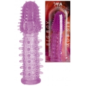 Фиолетовая насадка, удлиняющая половой член - 13,5 см. - Toyfa Basic - в Обнинске купить с доставкой